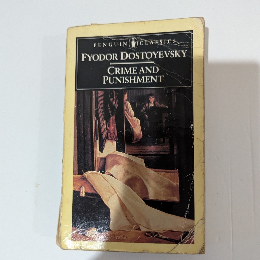 Crime and Punishment by Fyodor Dostoyevsky. Published by Pelican Classics